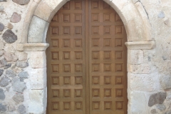 Puerta exterior en madera