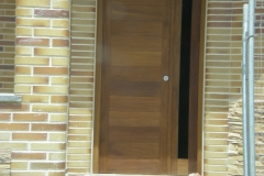 Puerta exterior con cristal